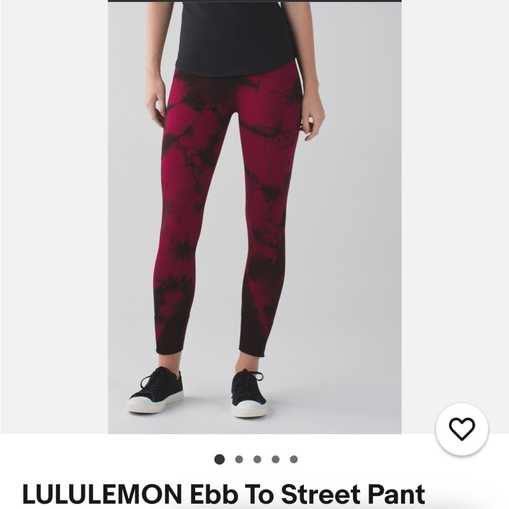 Lululemon Ebb to Street Leggings, Wine Berry Bordeaux, Size Not Noted. - Picture 7 of 10